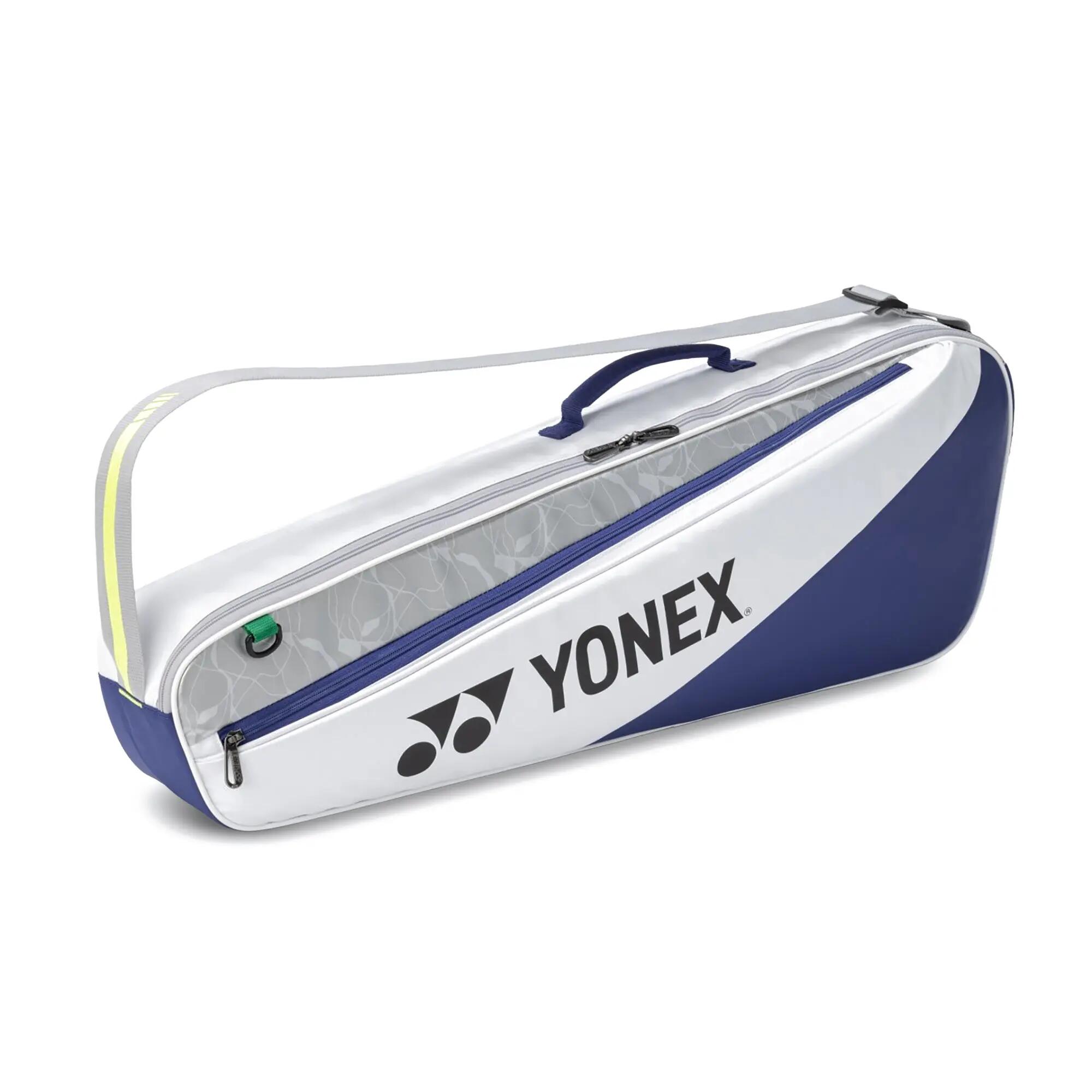 tas - badminton - unisex - club 52523 x3 - compact, lichtgewicht - wit/blauw 2/4