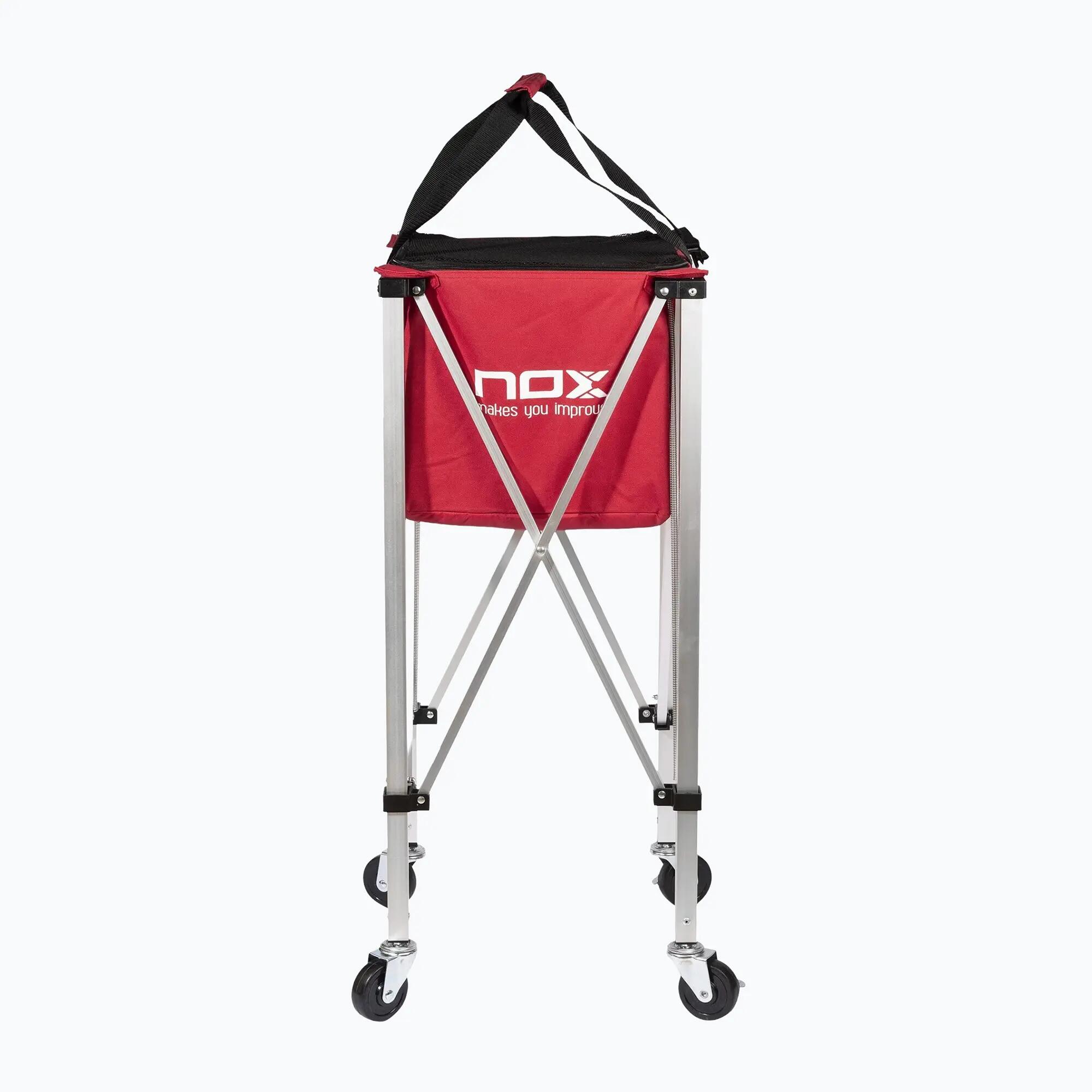 FOLDING BASKET WITH WHEELS NOX RED 2/7