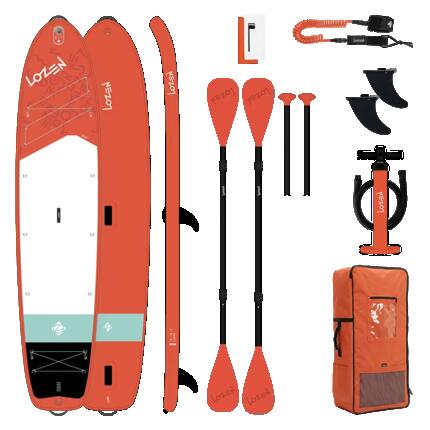 Opblaasbaar paddleboardpakket voor 2 volwassenen, tot 245 kg - Lozen 13'