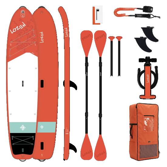 Opblaasbaar paddleboardpakket voor 2 volwassenen, tot 245 kg - Lozen 13'