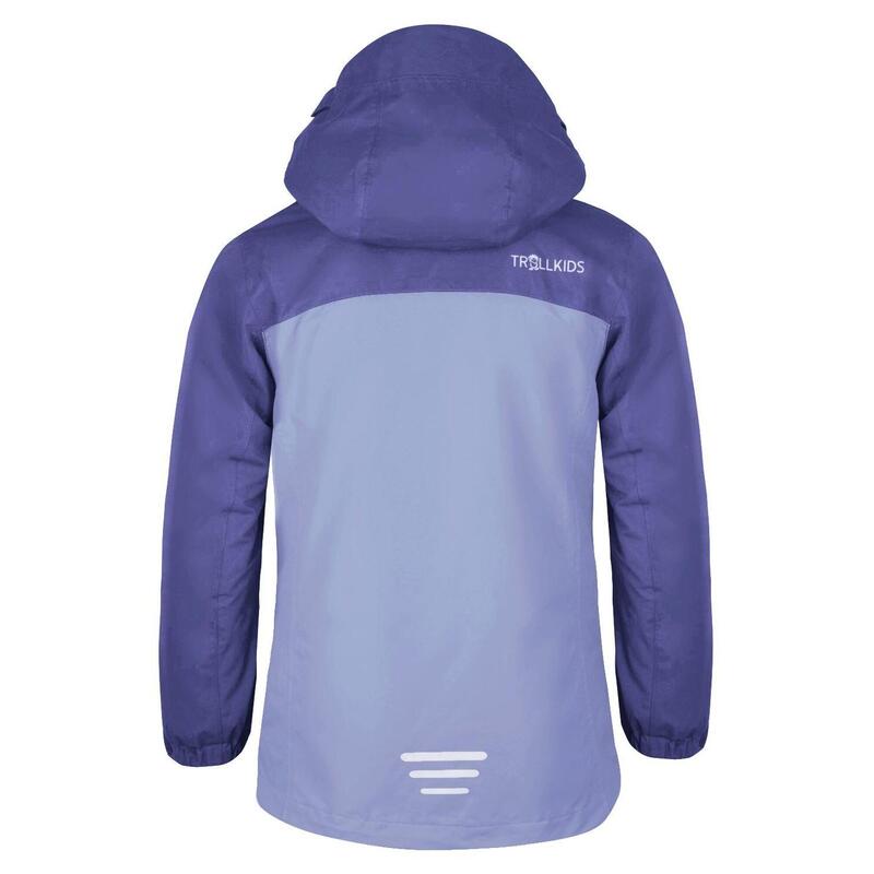 Veste de pluie pour enfants Nusfjord violet foncé/lavande