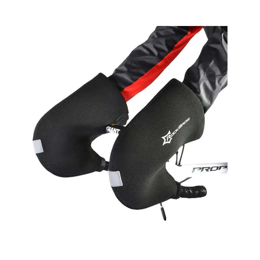 Rękawice rowerowe ROCKBROS d16-b Neopren Czarne 4/4