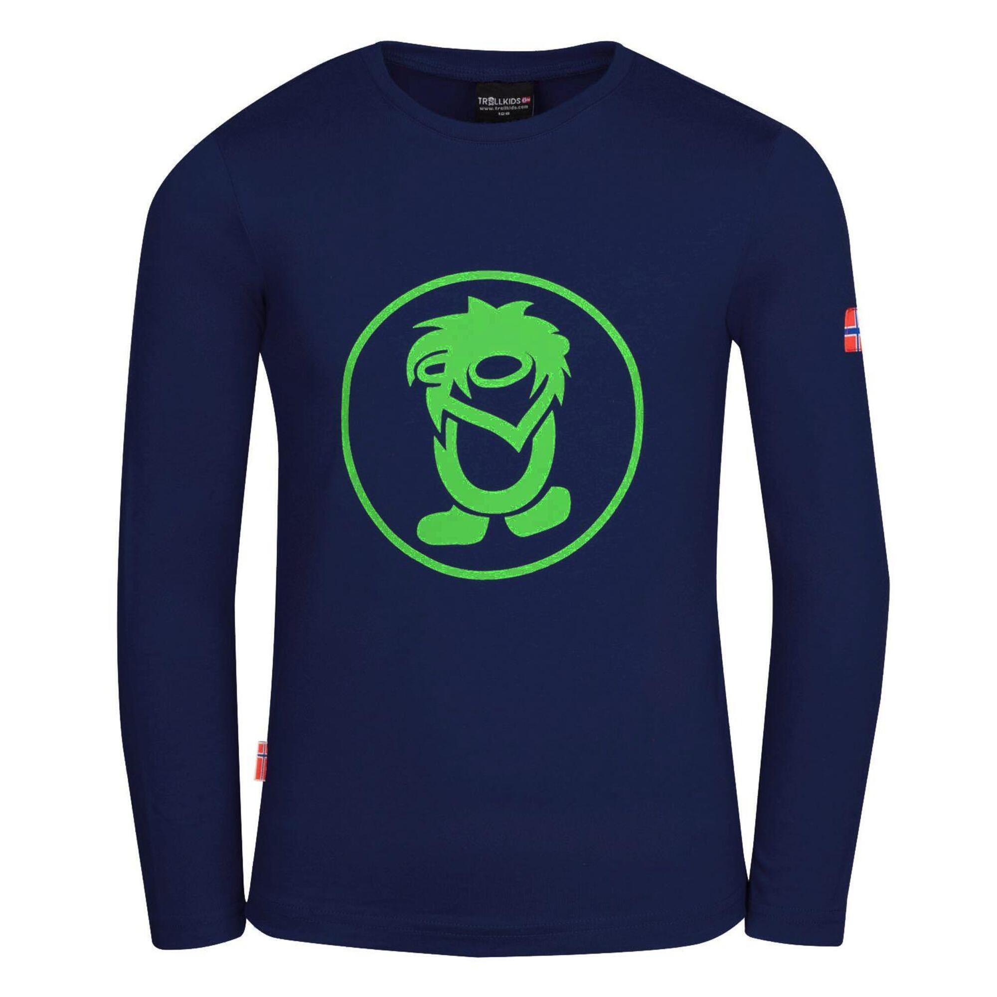 TROLLKIDS Kinder Longsleeve Troll Marineblau/Grün
