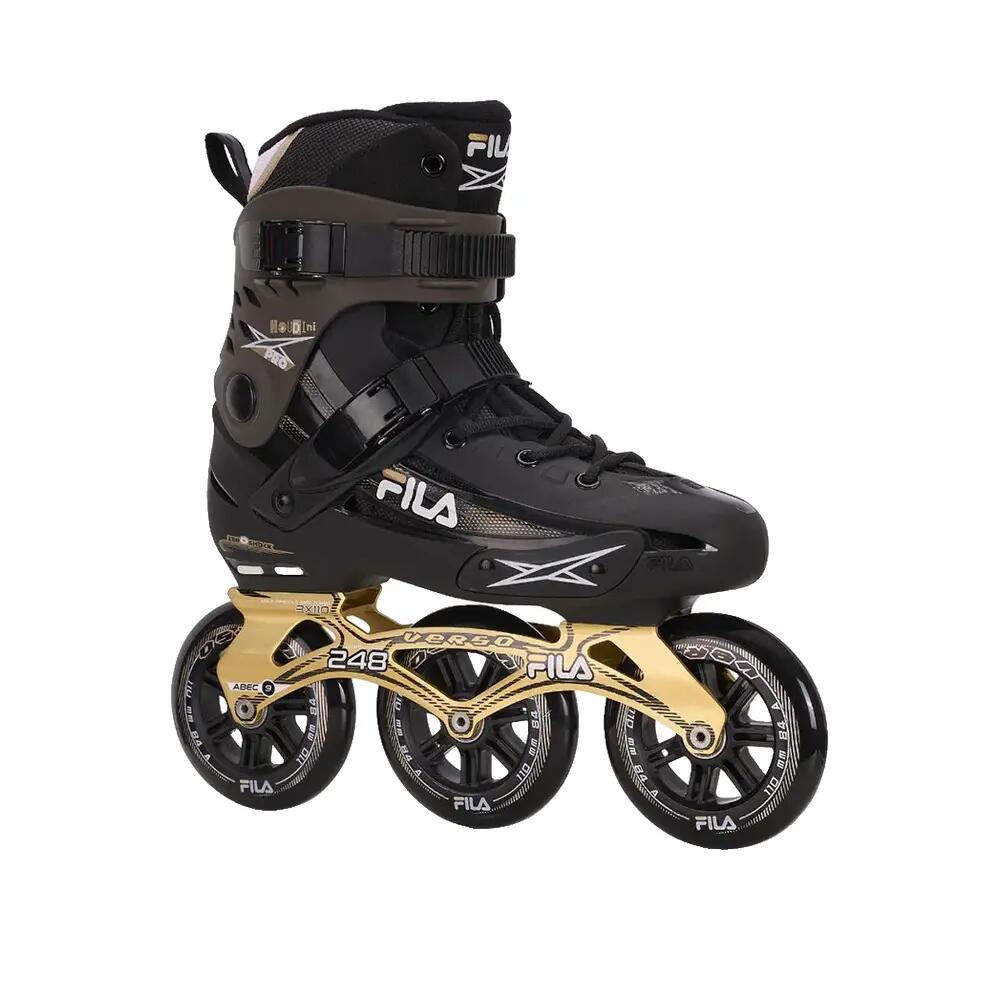 Pattini inline FILA Houdini Pro UNISEX nero/oro 110mm ABEC 9, 42,5 7/7