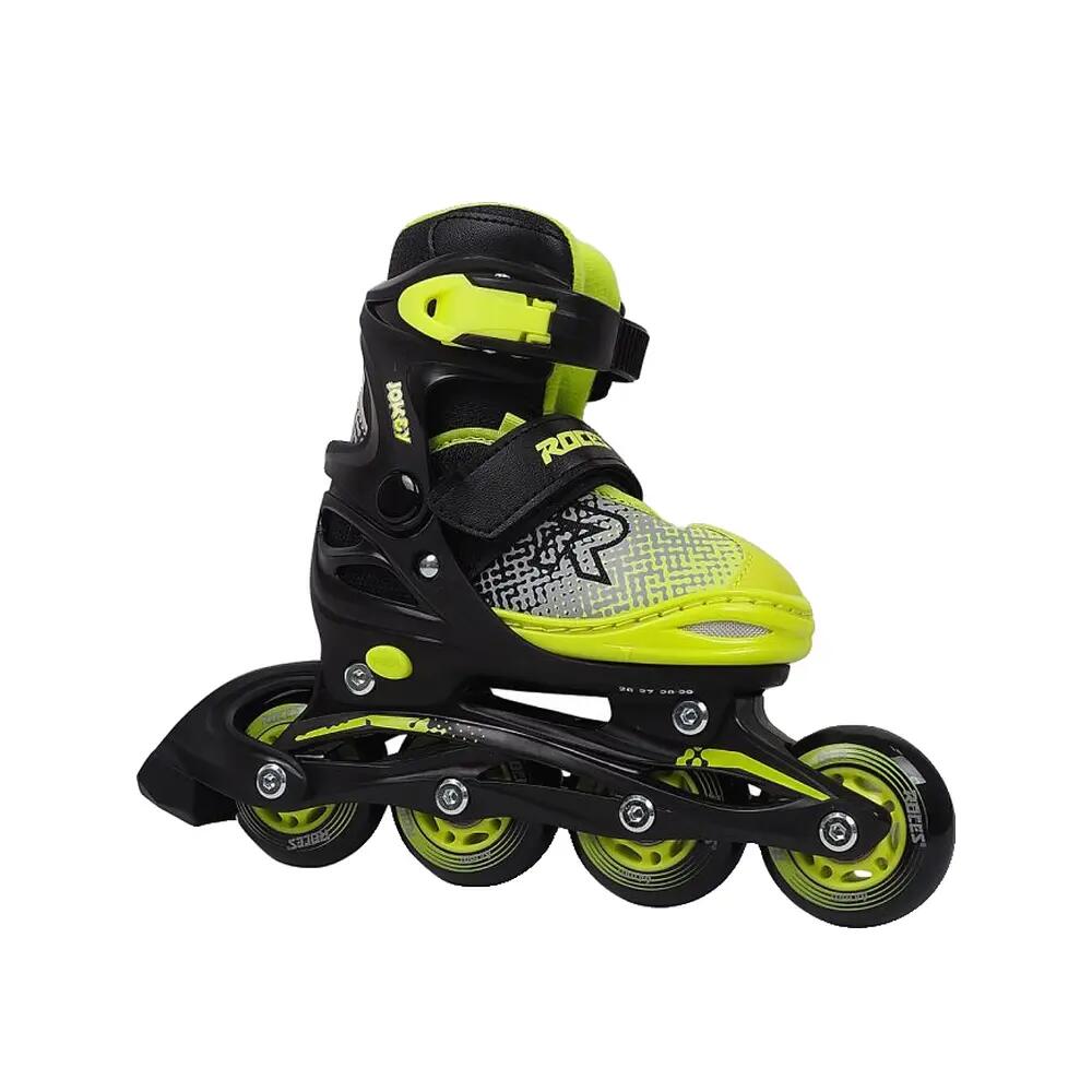 Inline Fitness Skates - Jokey X - Adjustable - Boys - Black - Green 8/10