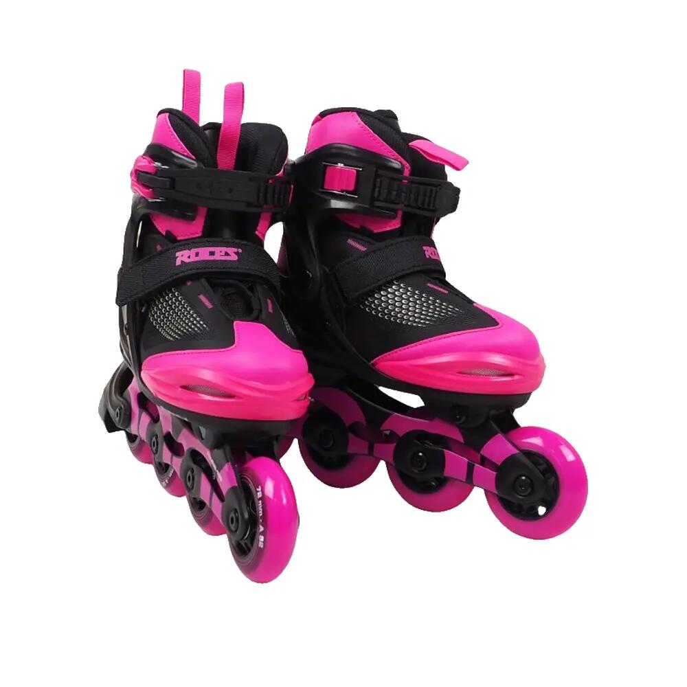 Girls Moody X Inline Roller Skates (Black/Pink) 5/10