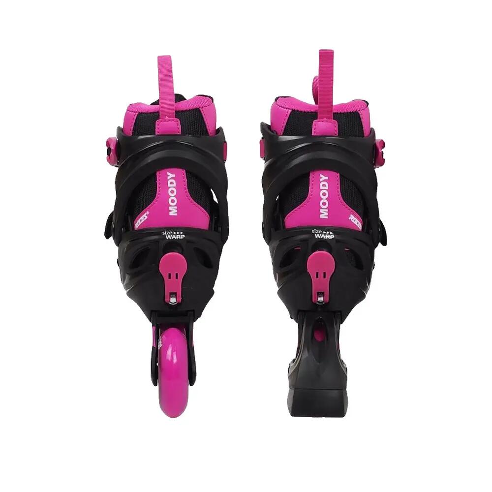 Girls Moody X Inline Roller Skates (Black/Pink) 10/10