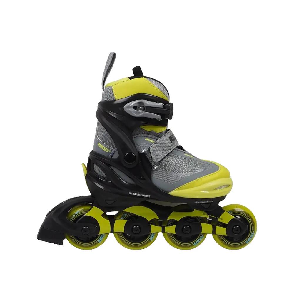 Patins Moody X TIF Meninos - Ajustável - Cinza - Verde 9/10