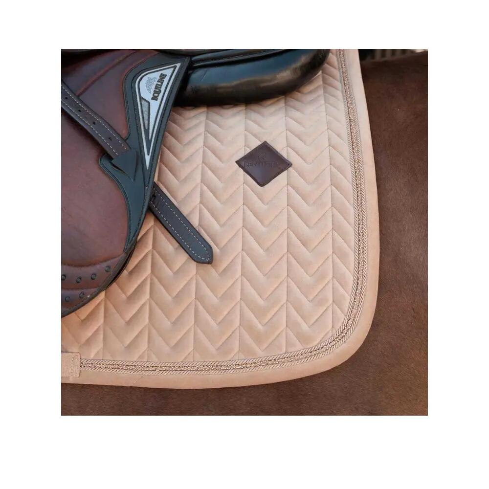 Schabracke velvet mini pearls jumping beige pony 2/4