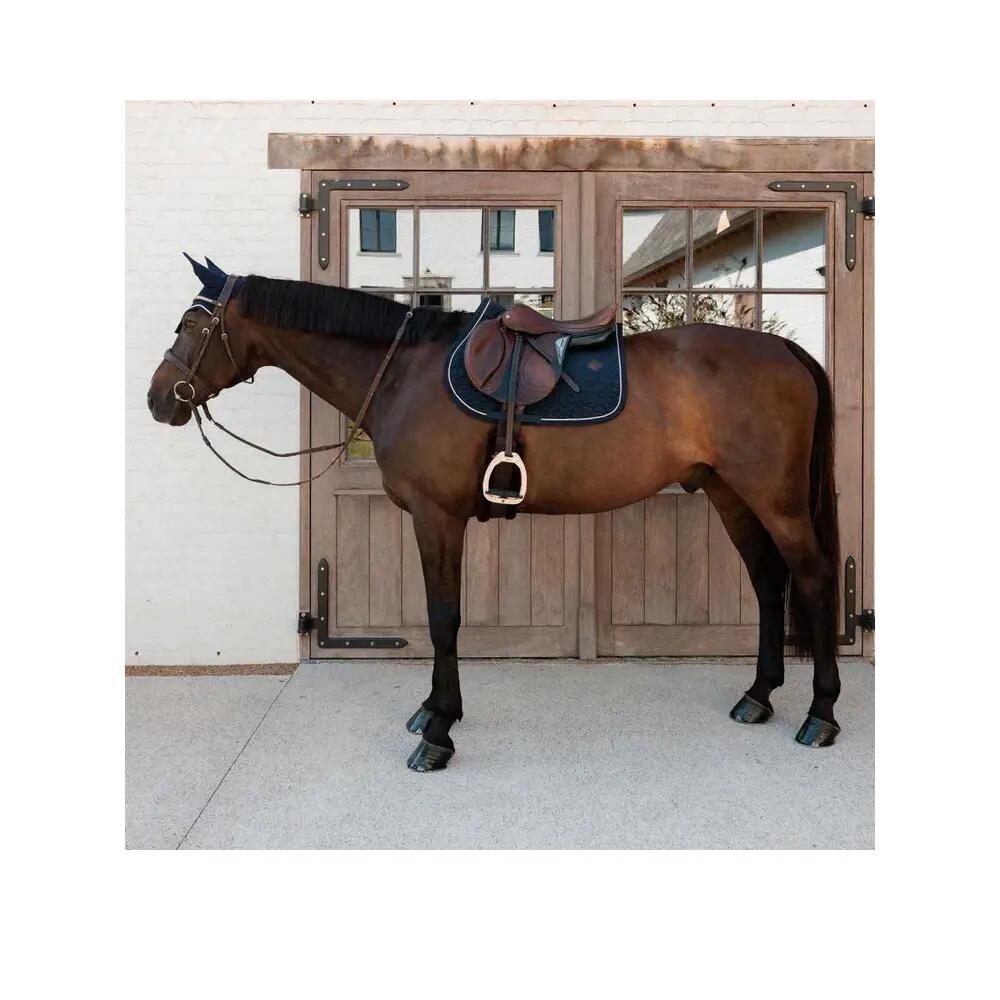 Saddle Pad velvet jumping dark navy pony 4/4