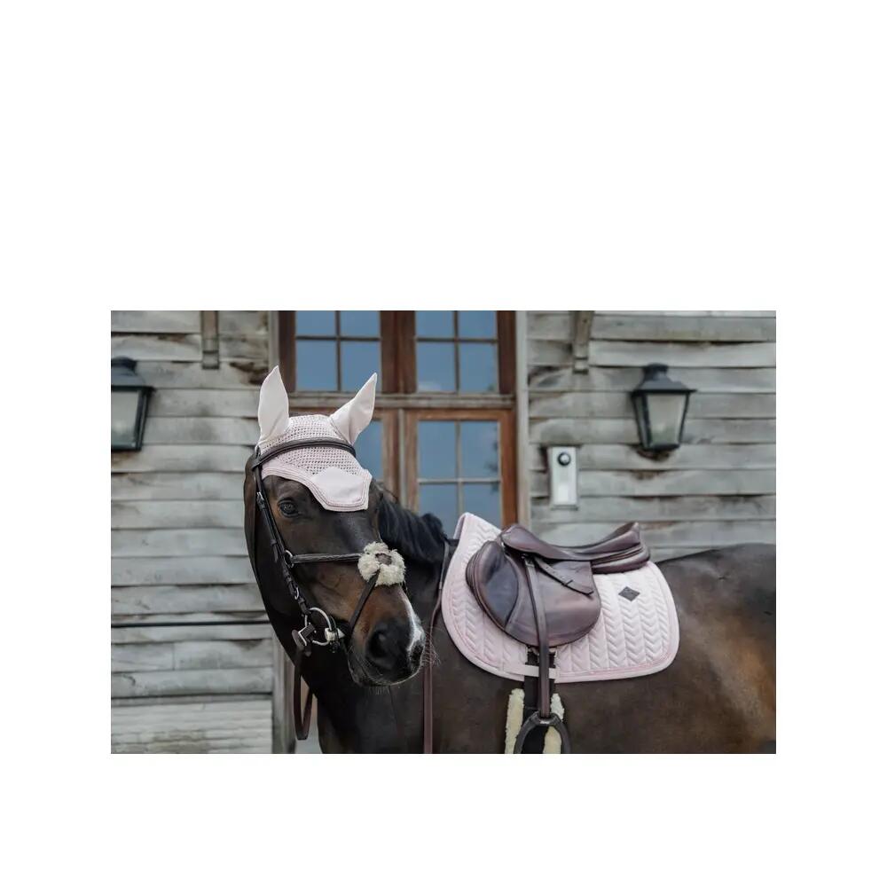 Saddle Pad velvet pearls jumping soft rose 8/8