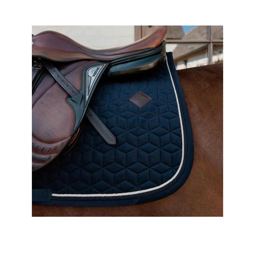 Saddle Pad velvet jumping dark navy pony 2/4