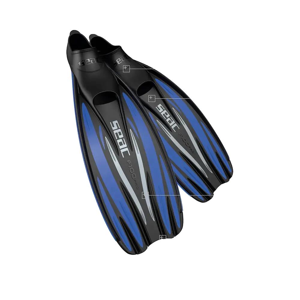 Seac F-100 Pro - wydajne płetwy kaloszowe do nurkowania i snorkelingu 7/10