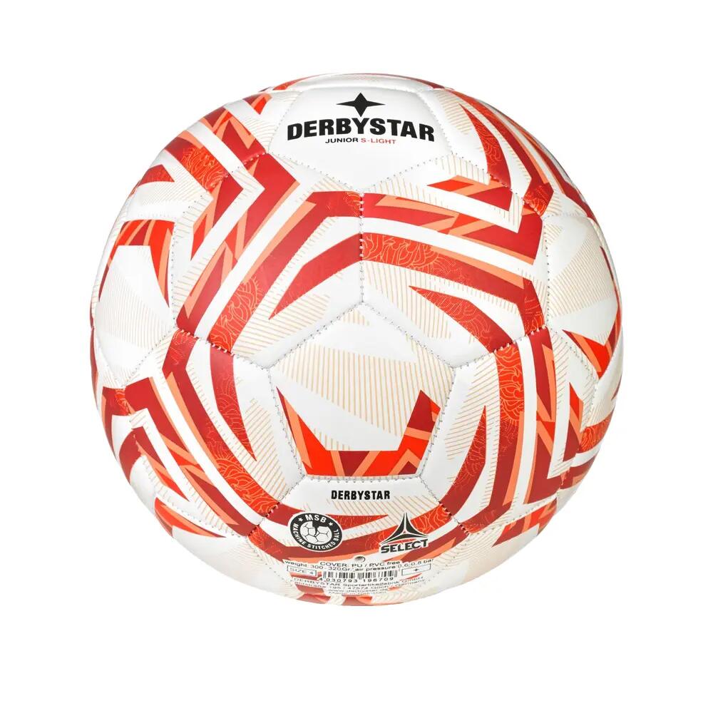 Futebol Derbystar Junior S-Light v25 Branco/Vermelho 3/4