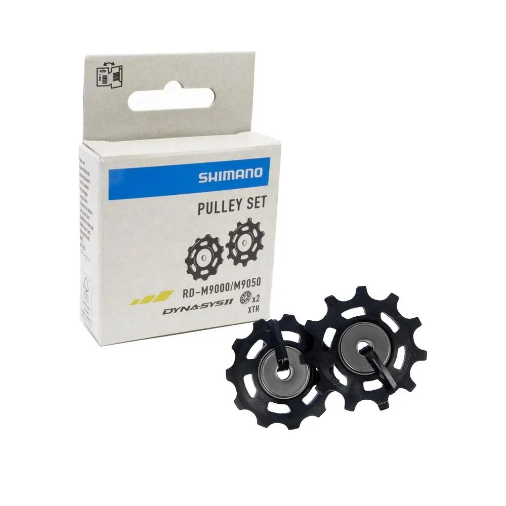 Pair of Shimano XTR RD-M9000 11S Black Rollers 6/7