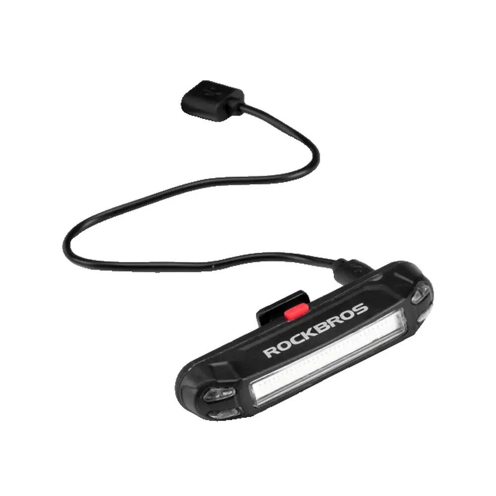 Lampe Vélo Arrière LED Rockbros 100lm USB IPX5 Noire avec Cable 7/10