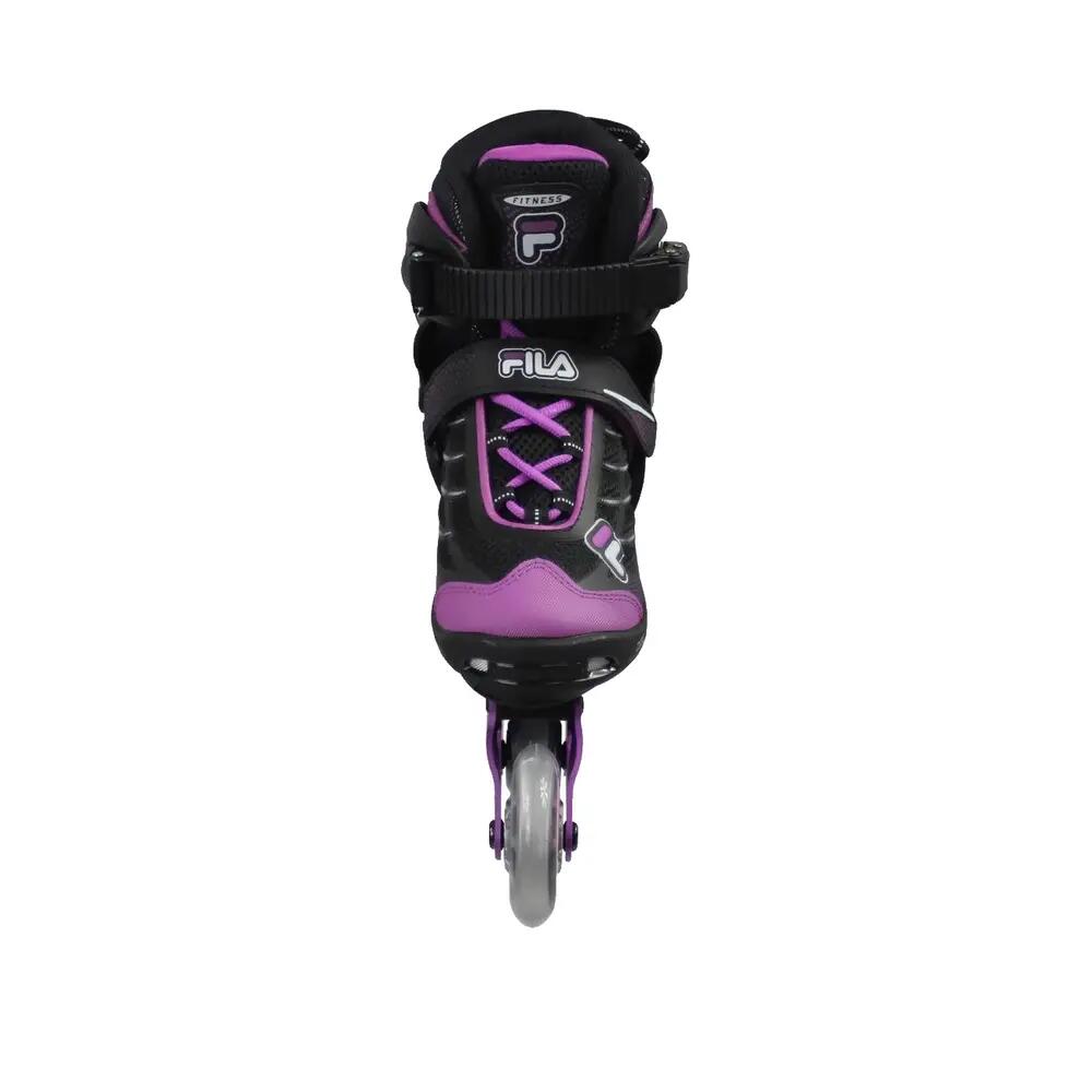 Rolschaatsen - skaten - meisjes - Fila Wizy - zwart/magenta 2/2