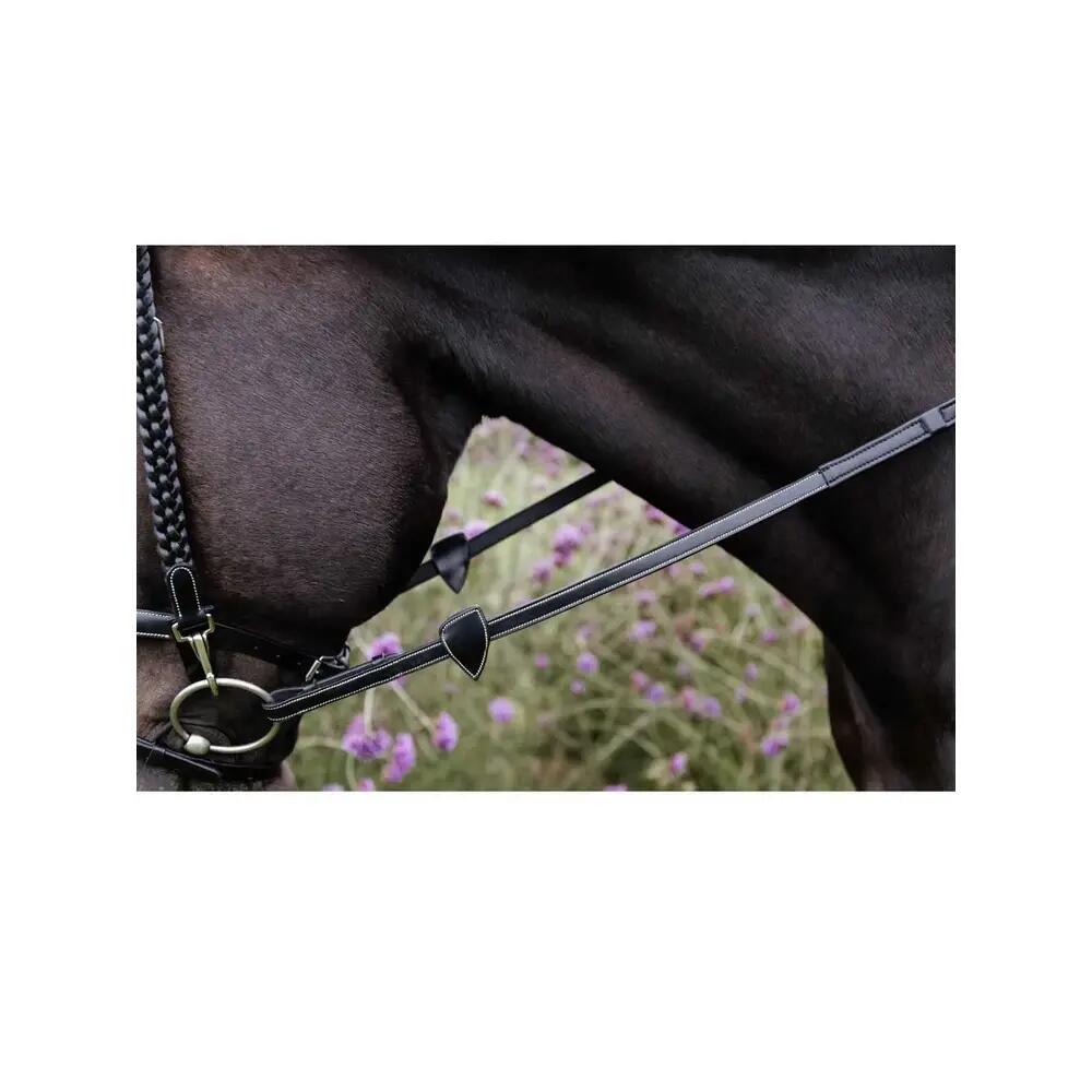 Fili per cavallo in cuoio 1/2 con 8 fermacavi integrati Dy'on Soft 2/3