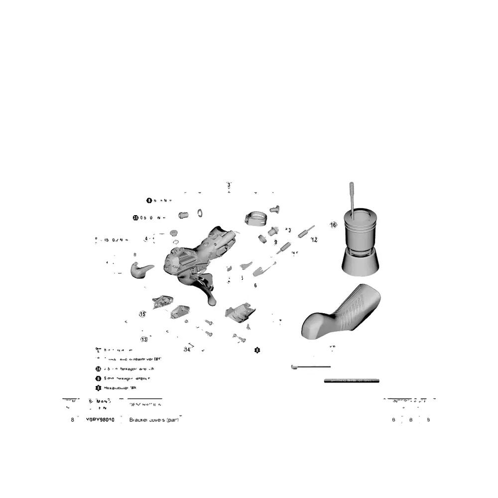 Poggia mano Shimano ST-RX820 2/2
