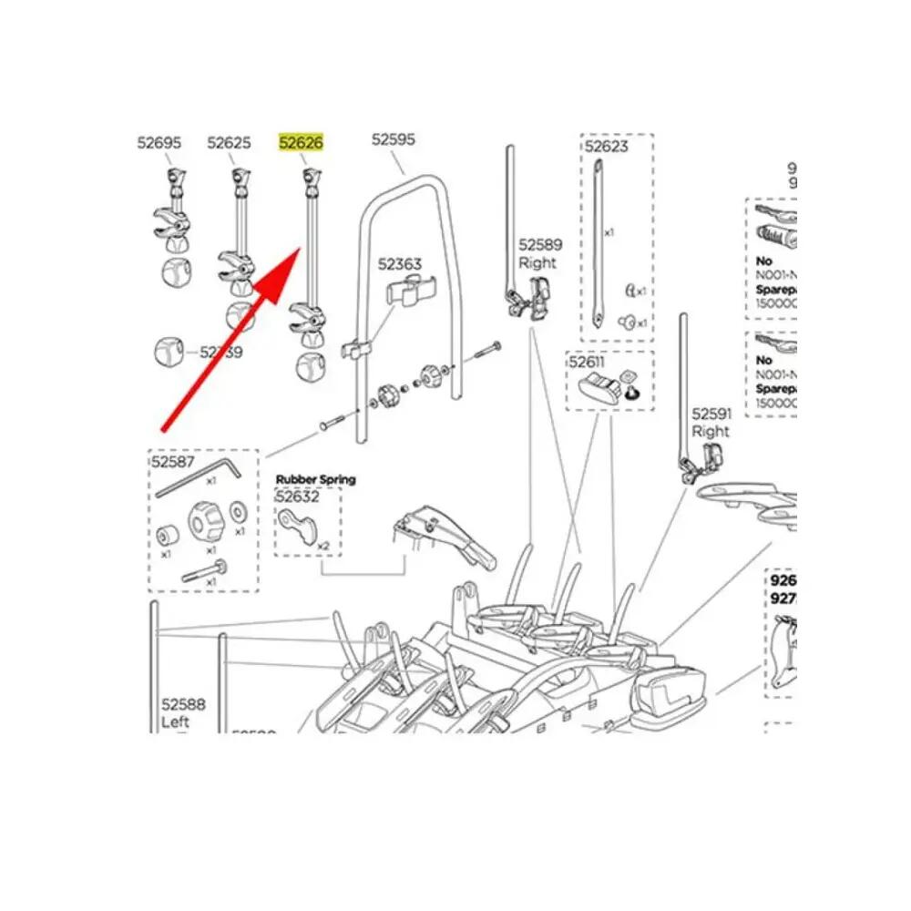 Bike carrier Thule Velocompact 925 for 2 bikes 2/6