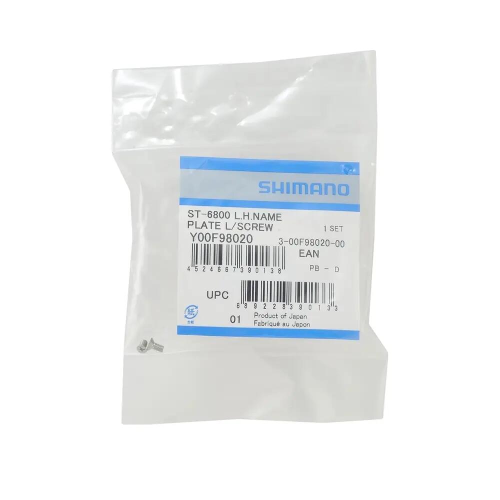 Tampa dianteira esquerda l e parafusos de fixação Shimano ST-6800 4/5