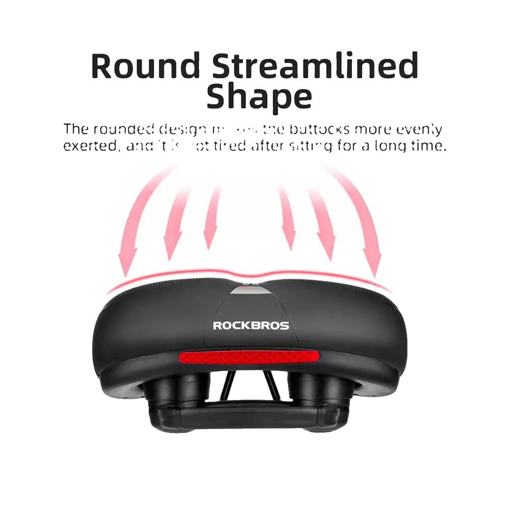 Selle Vélo ROCKBROS AQ-6090R Nero/Rosso 8/10