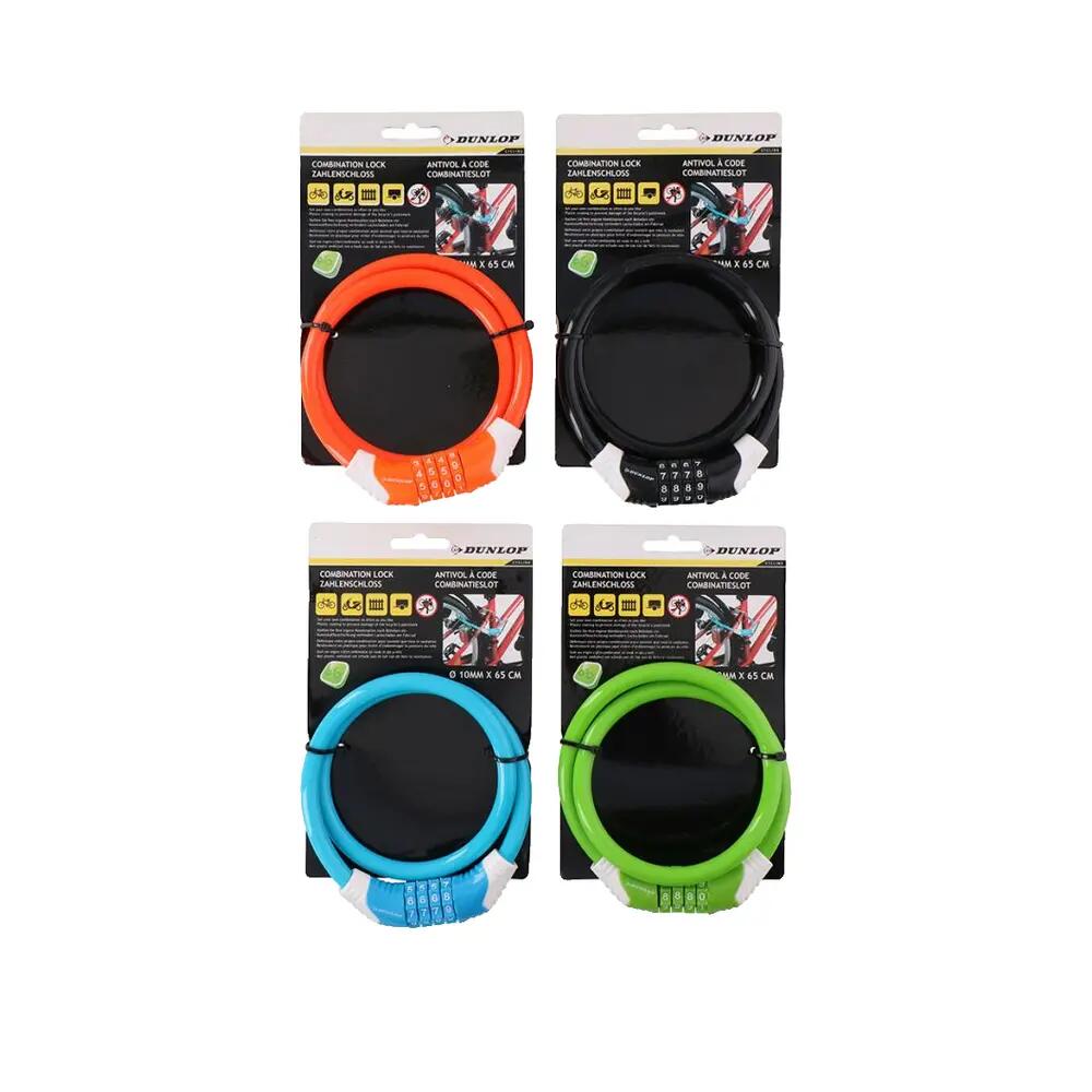 Verrou de bicicleta Dunlop cabo 10 mm 6/10