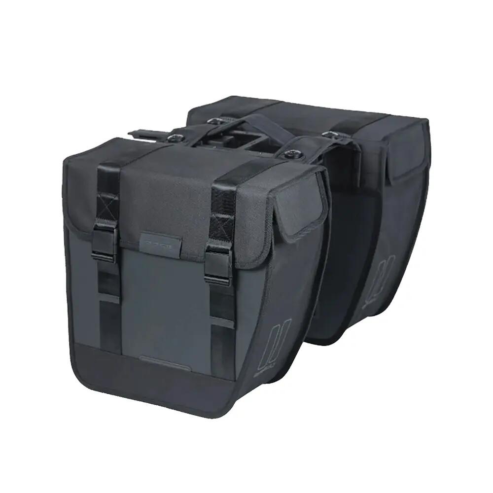 Basil Tour Double Bike Bag - Waterproof 28L - Black 5/9