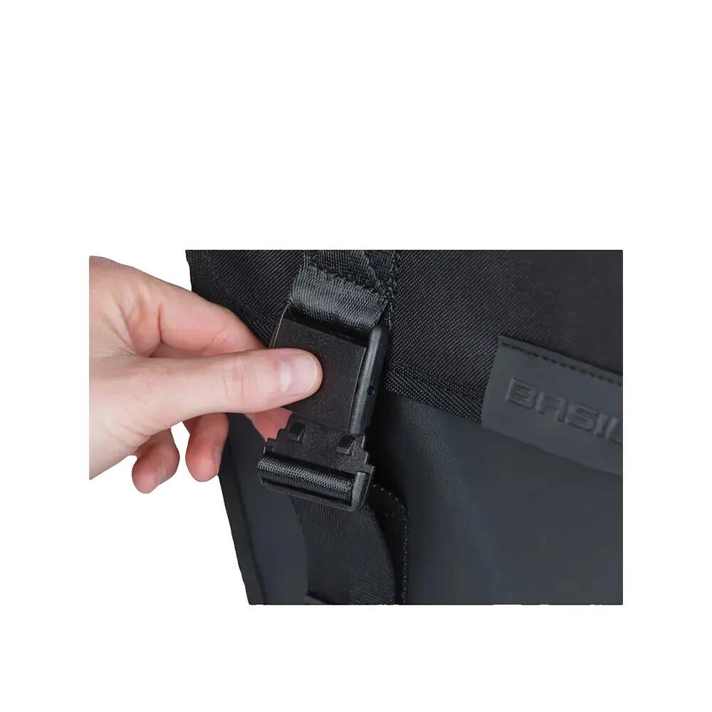 Basil Tour Double Bike Bag - Waterproof 28L - Black 4/9