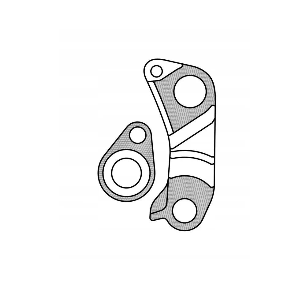 Prawy wieszak przerzutki tylnej Union gh-181 5/7