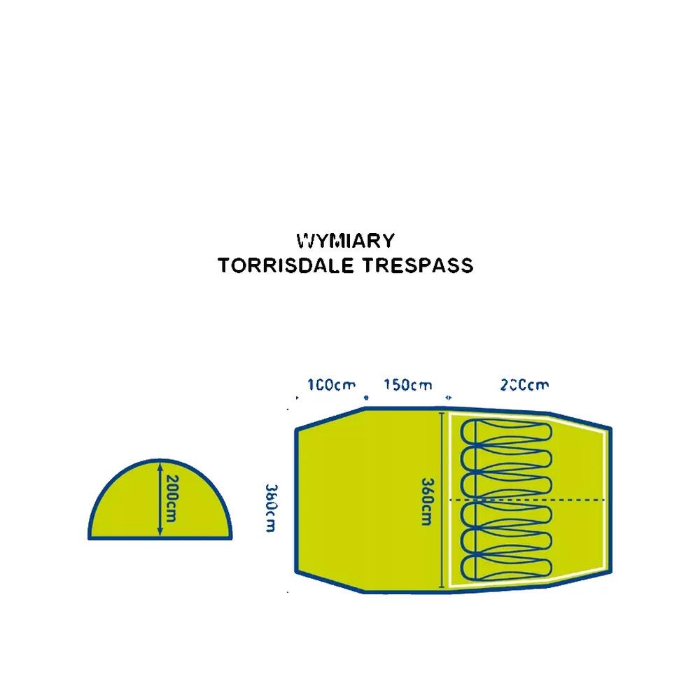 Trespass Torrisdale – 6 férfi sátor kék 7/7