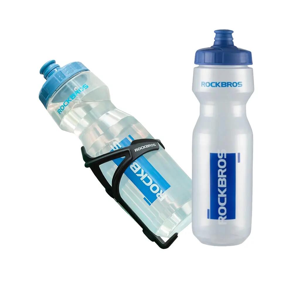 Butelka rowerowa ROCKBROS 750 ml Przezroczysta/Niebieska 7/7