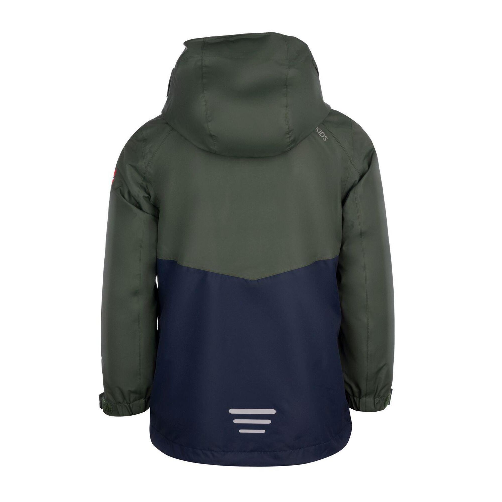 Giacca Bryggen 3in1 per bambini verde bosco/blu navy