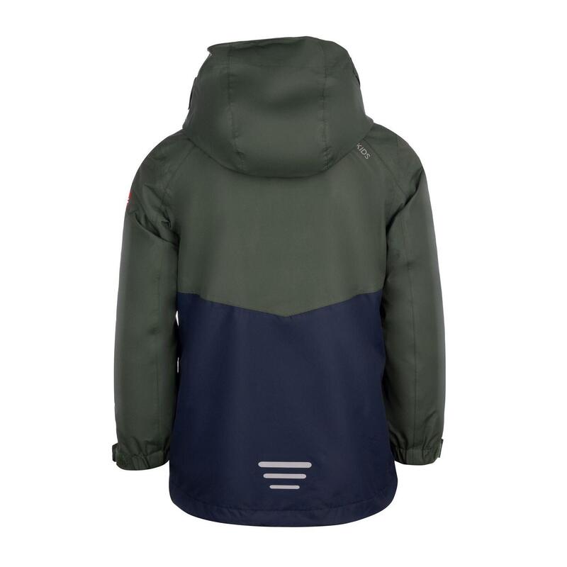 Veste 3en1 enfants Bryggen vert forêt/bleu marine