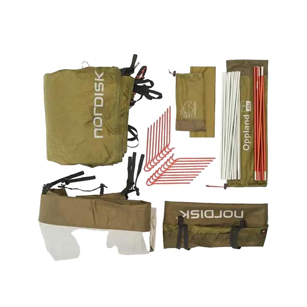 Tente tunnel Nordisk Oppland 3 PU Olive foncé 5/10