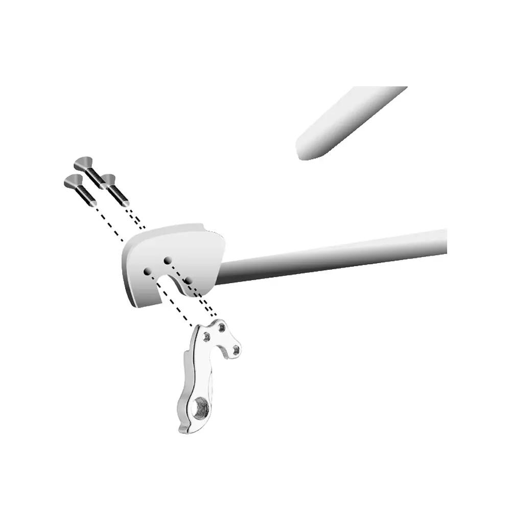 Wieszak przerzutki Union GH-180 Aluminium Srebrny 5/8
