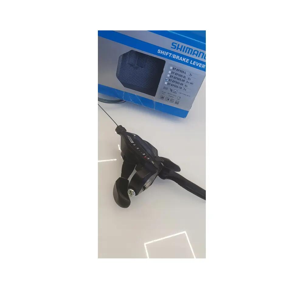 Shimano ST-EF505 Verdeller 8 Velocidades con Palanca de Freno Negra 7/9