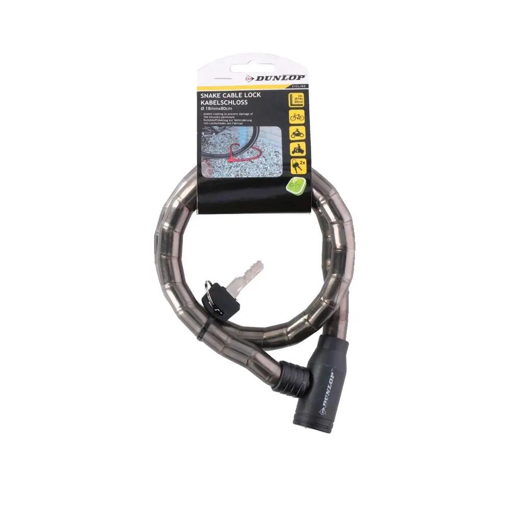 Verrou de vélo Dunlop spirale 18mm — Noir 4/6