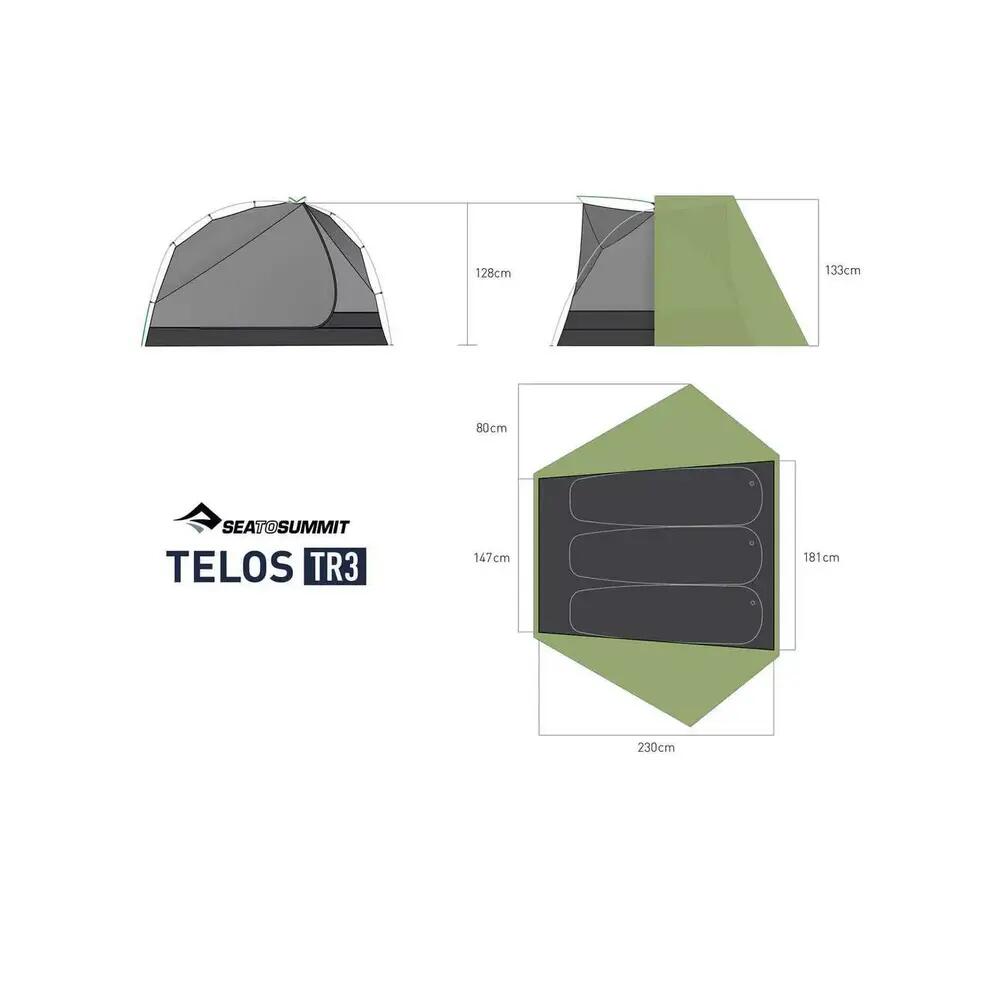 Tente Sea to Summit Telos TR3 Verte 8/8