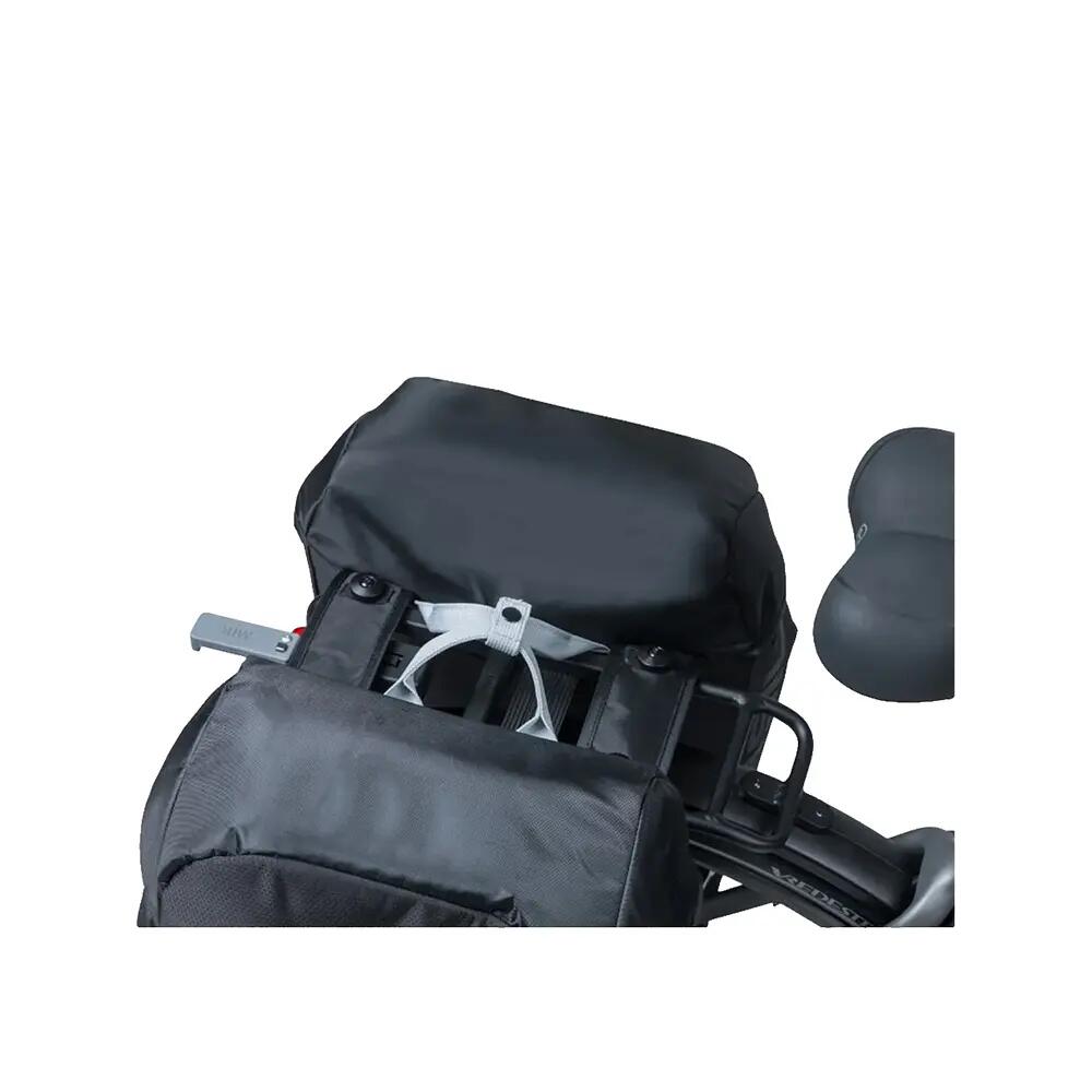 Borsa doppia per bicicletta “Miles MIK 2.0”, nero/lime 6/7