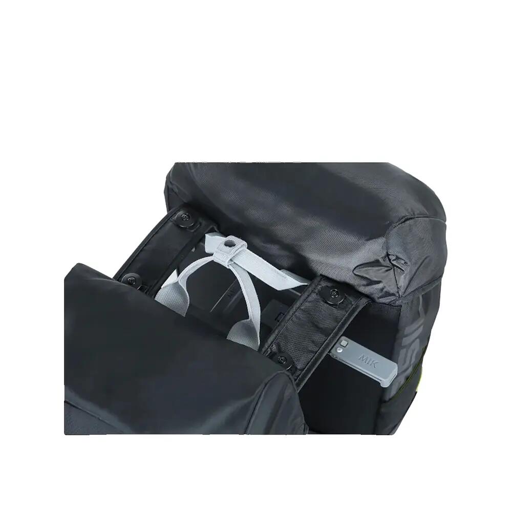 Borsa doppia per bicicletta “Miles MIK 2.0”, nero/lime 4/7