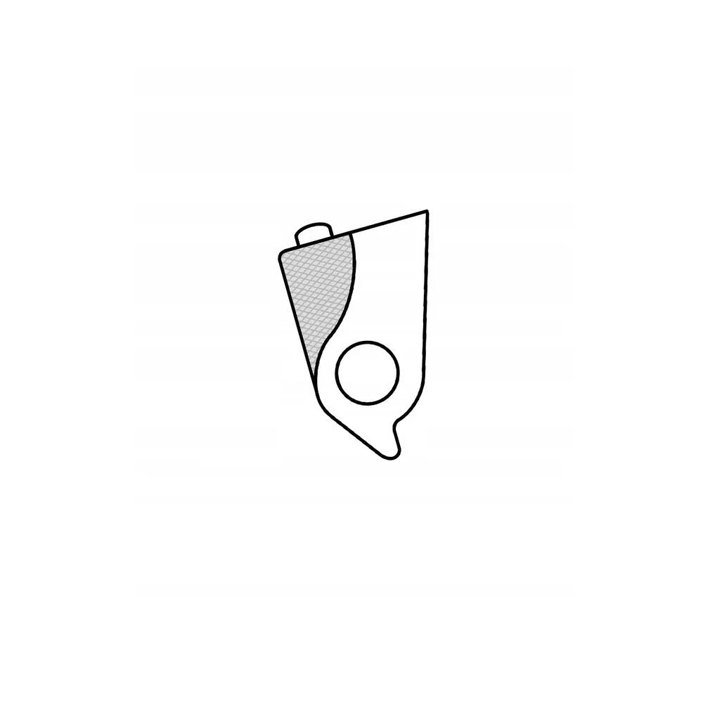 Prawy wieszak przerzutki tylnej Union gh-131 4/6