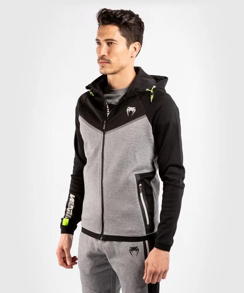 Felpa con cappuccio Venum Laser Evo 2.0 slim fit nero/grigio 8/8