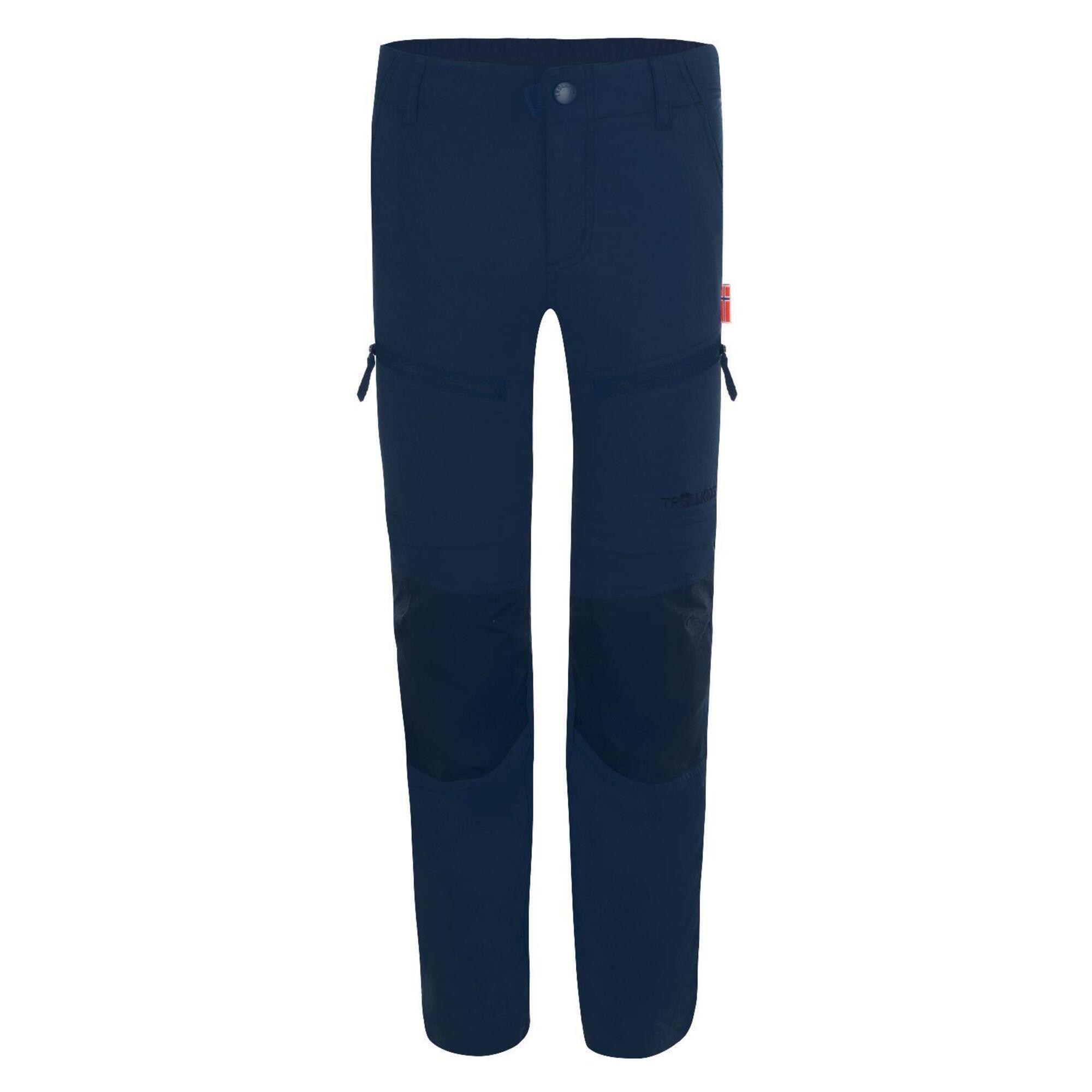 Nordfjord children's trekking pants navy blue / orange