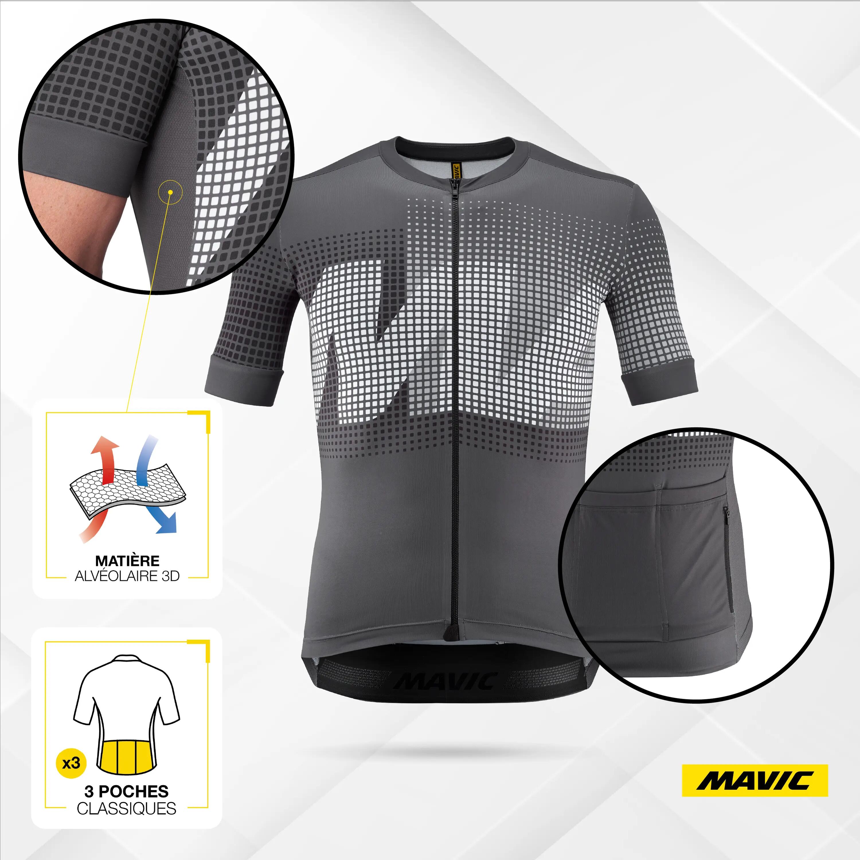 Camisola Mavic Aksium Graphic de manga curta para homem Cinzento 2/7