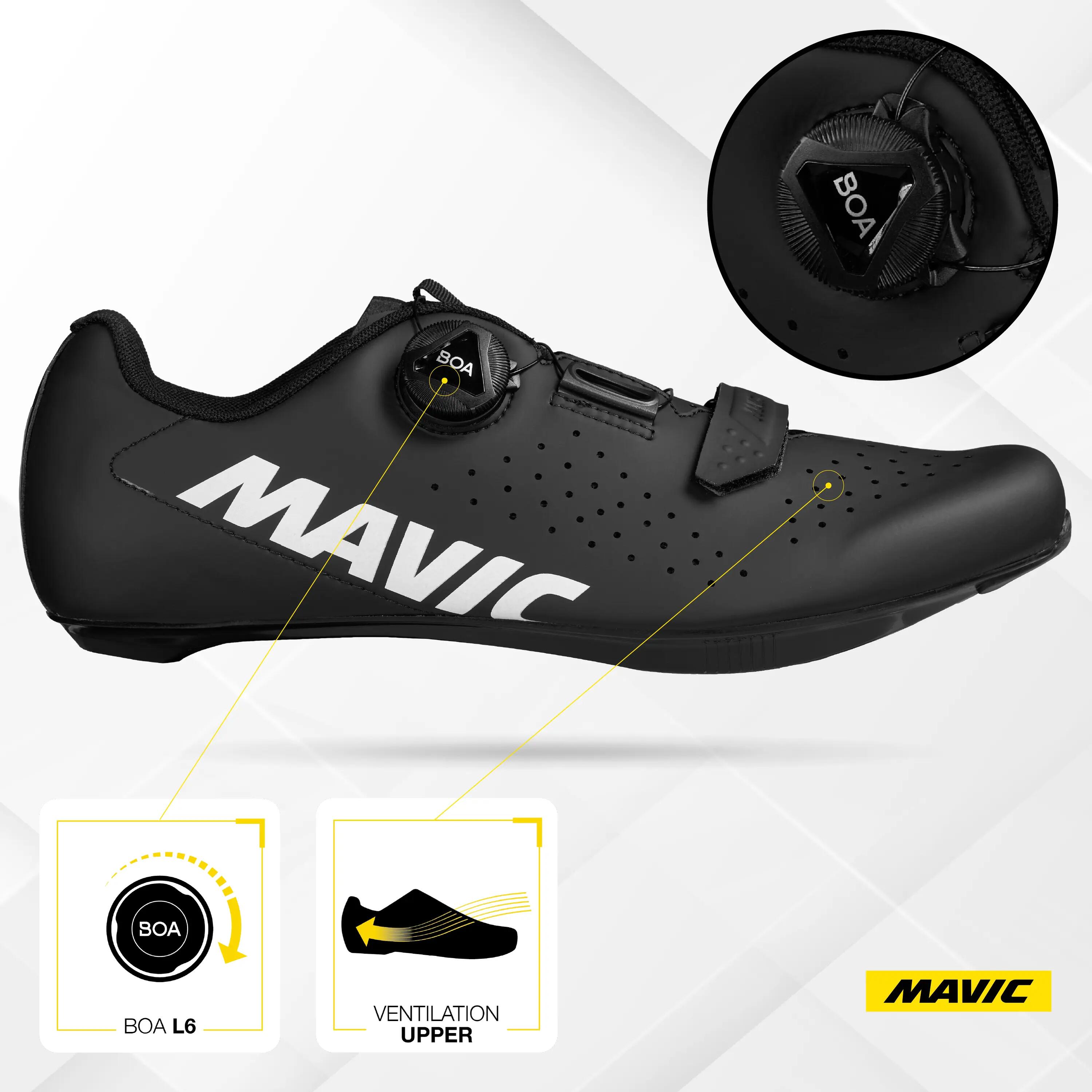 Chaussures vélo route homme COSMIC BOA maintien précis confort respirantes 2/7