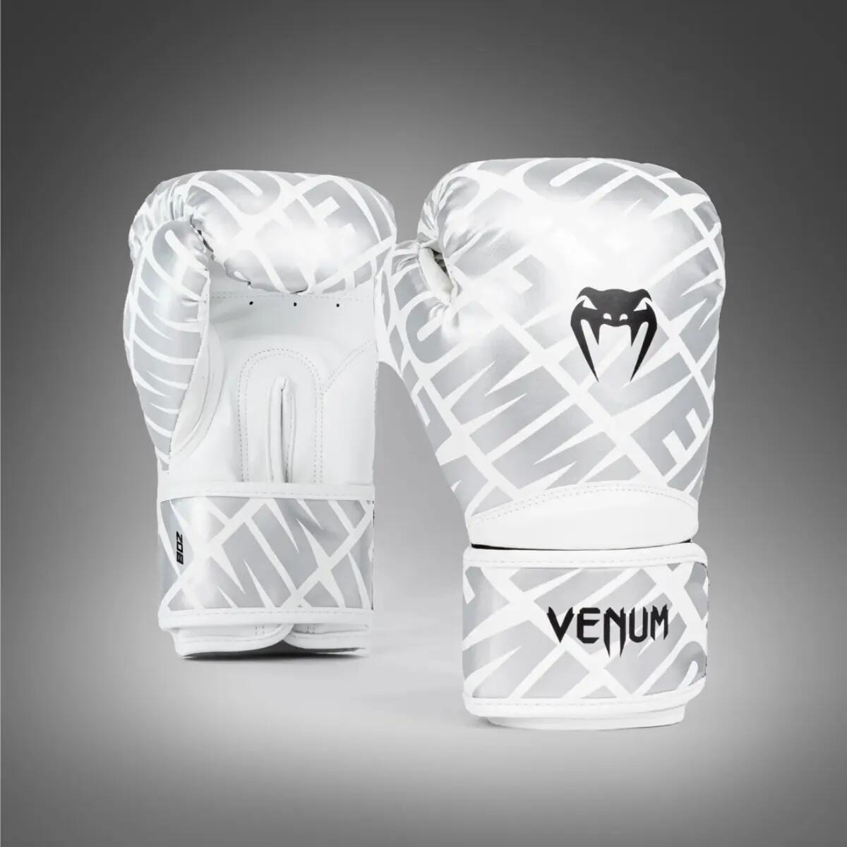 Boxhandschuhe Venum Contender 1.5 XT – Weiss / Silber – 10 oz 8/8