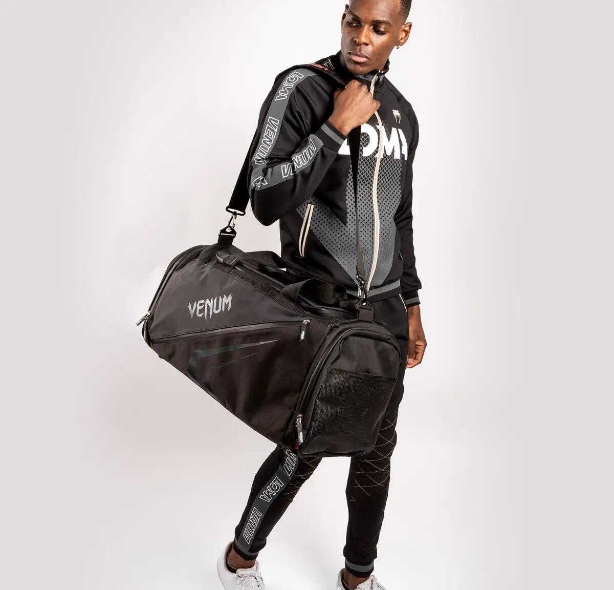 Venum Trainer Lite Evo Sports Bags  - Black/Black 9/9