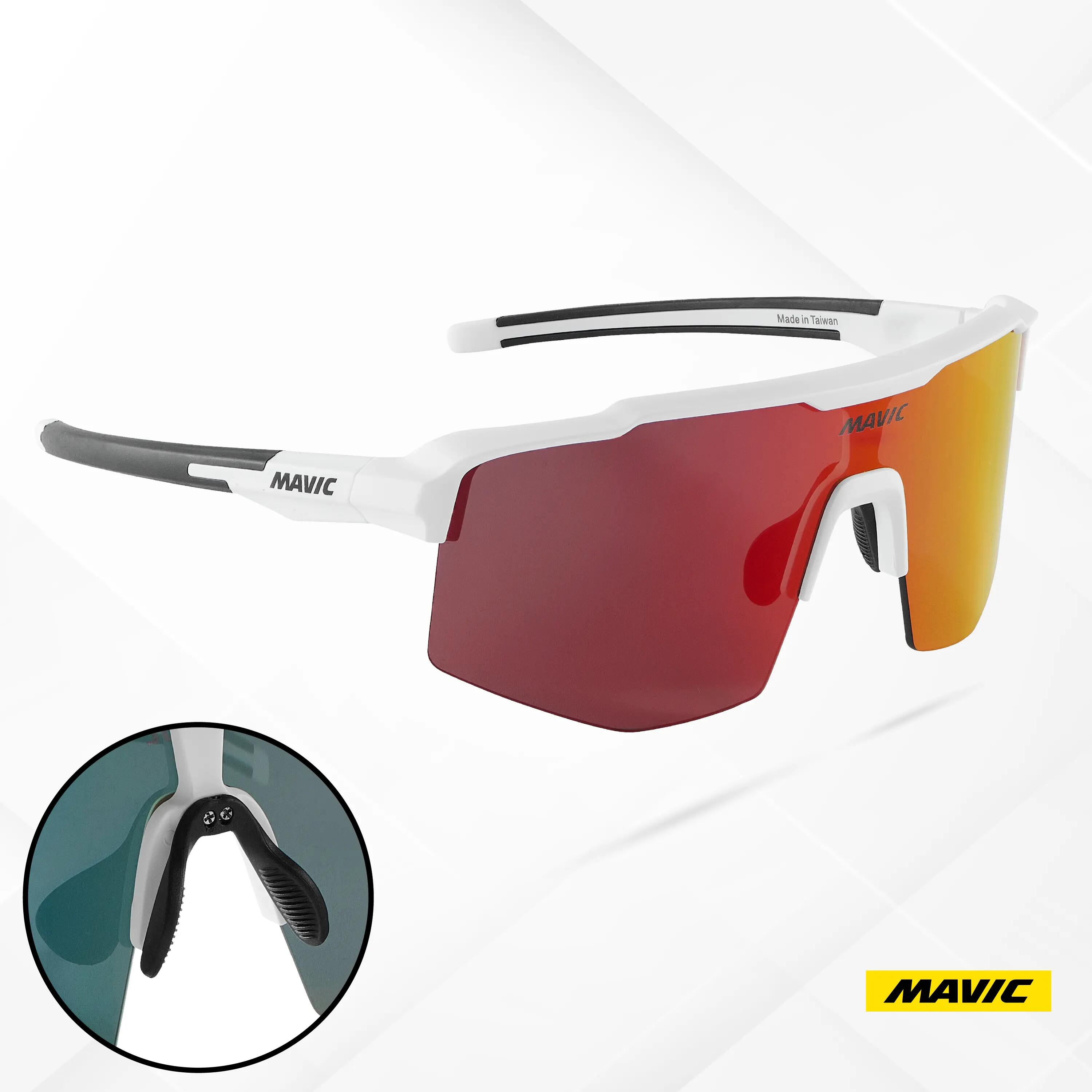 Lunettes vélo MVS SHIELD écran large protection UV vision périphérique 2/5