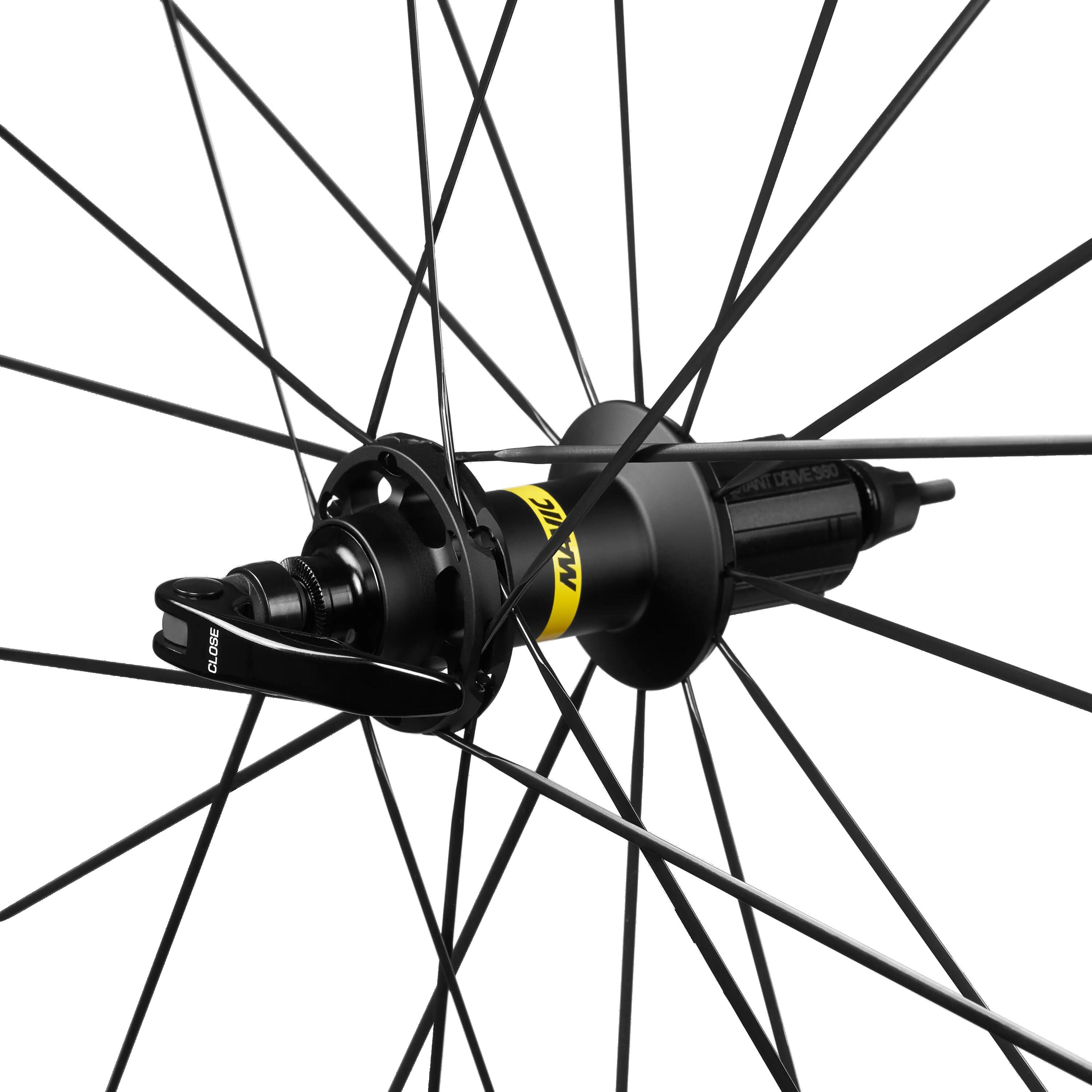 Roues vélo route KSYRIUM S aluminium patins tubeless légères performantes 4/5